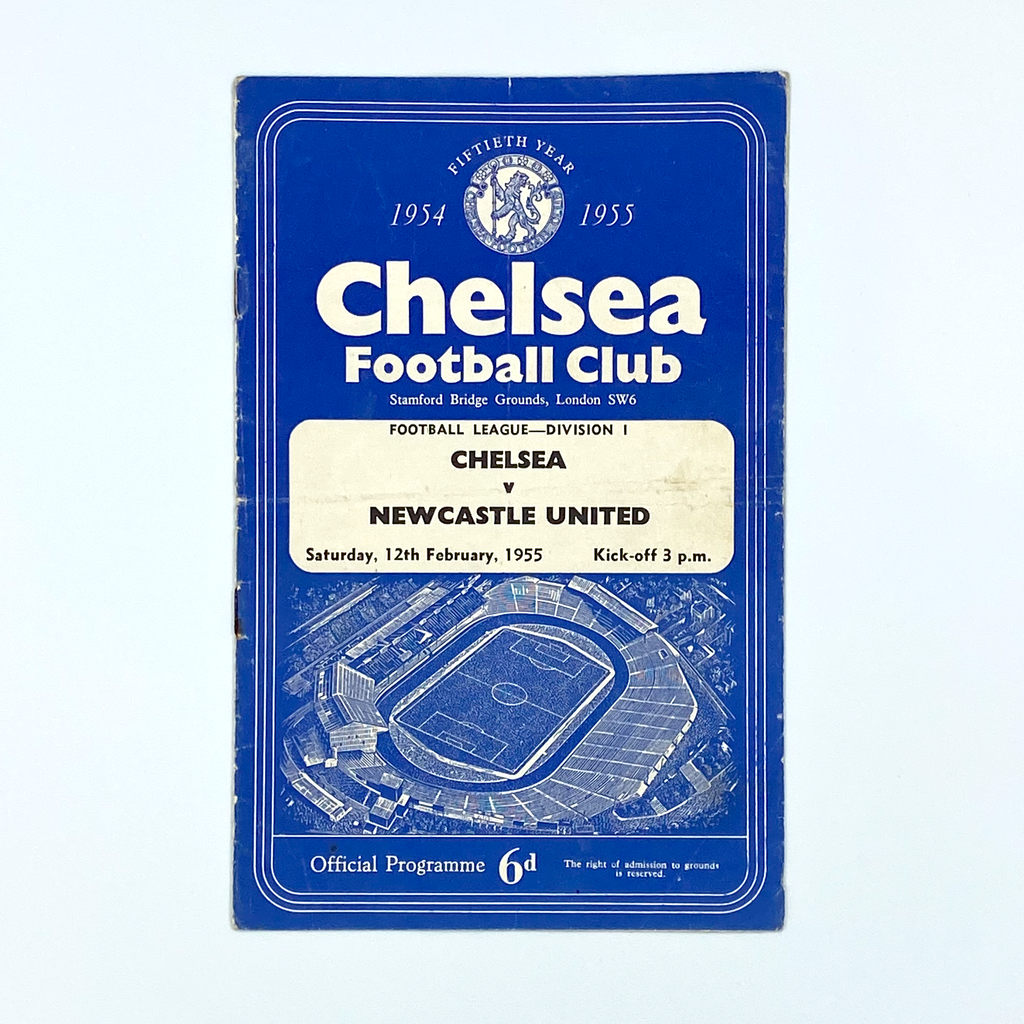 Chelsea vs Newcastle United Programme (12 February, 1955)