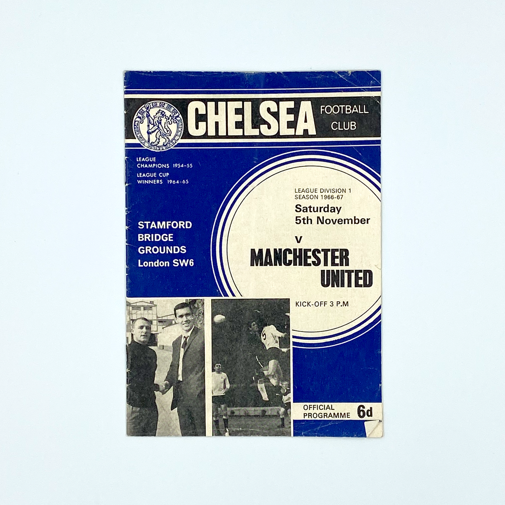 Chelsea vs Manchester United Programme (5 November, 1966)
