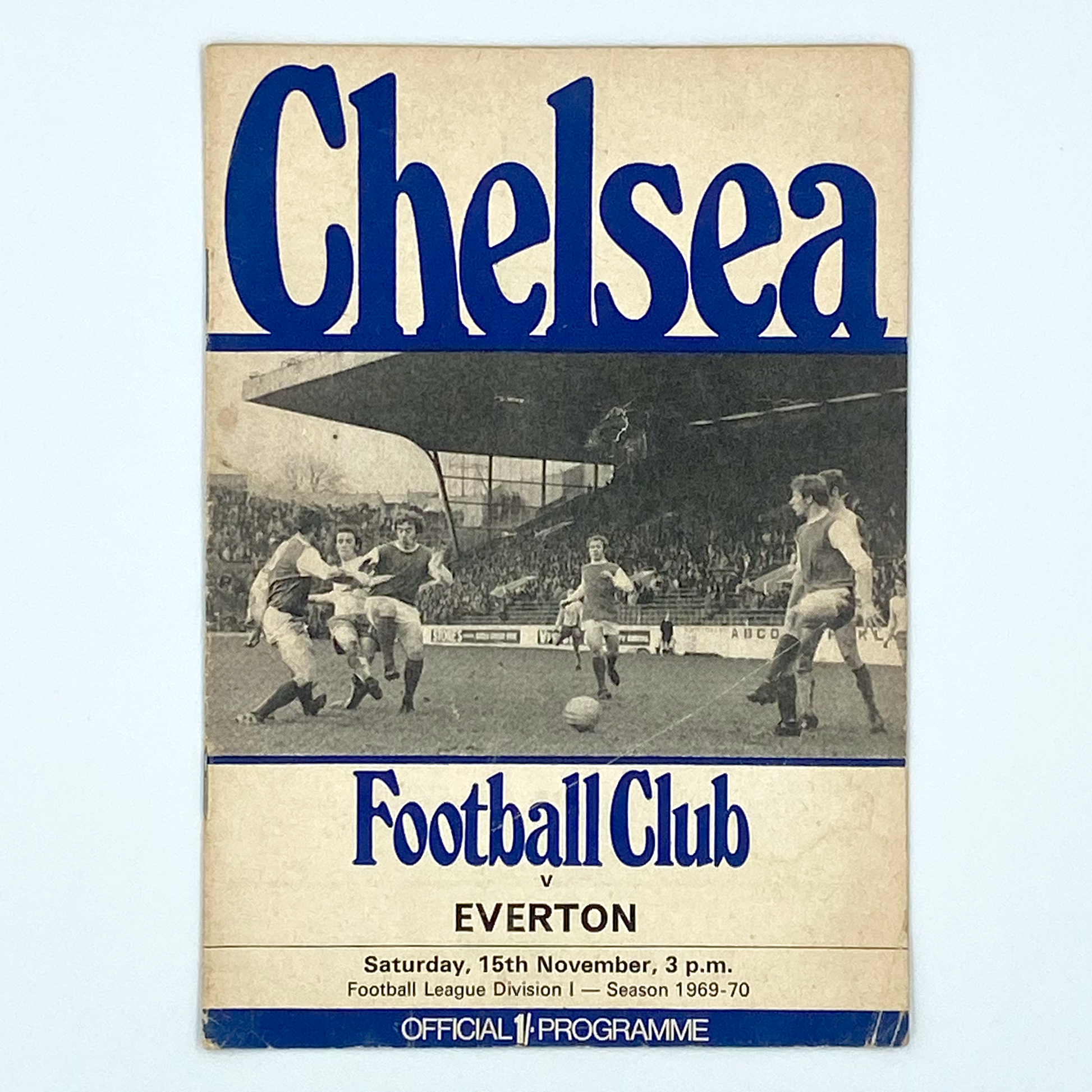 Chelsea vs Everton Programme (15 November, 1969)