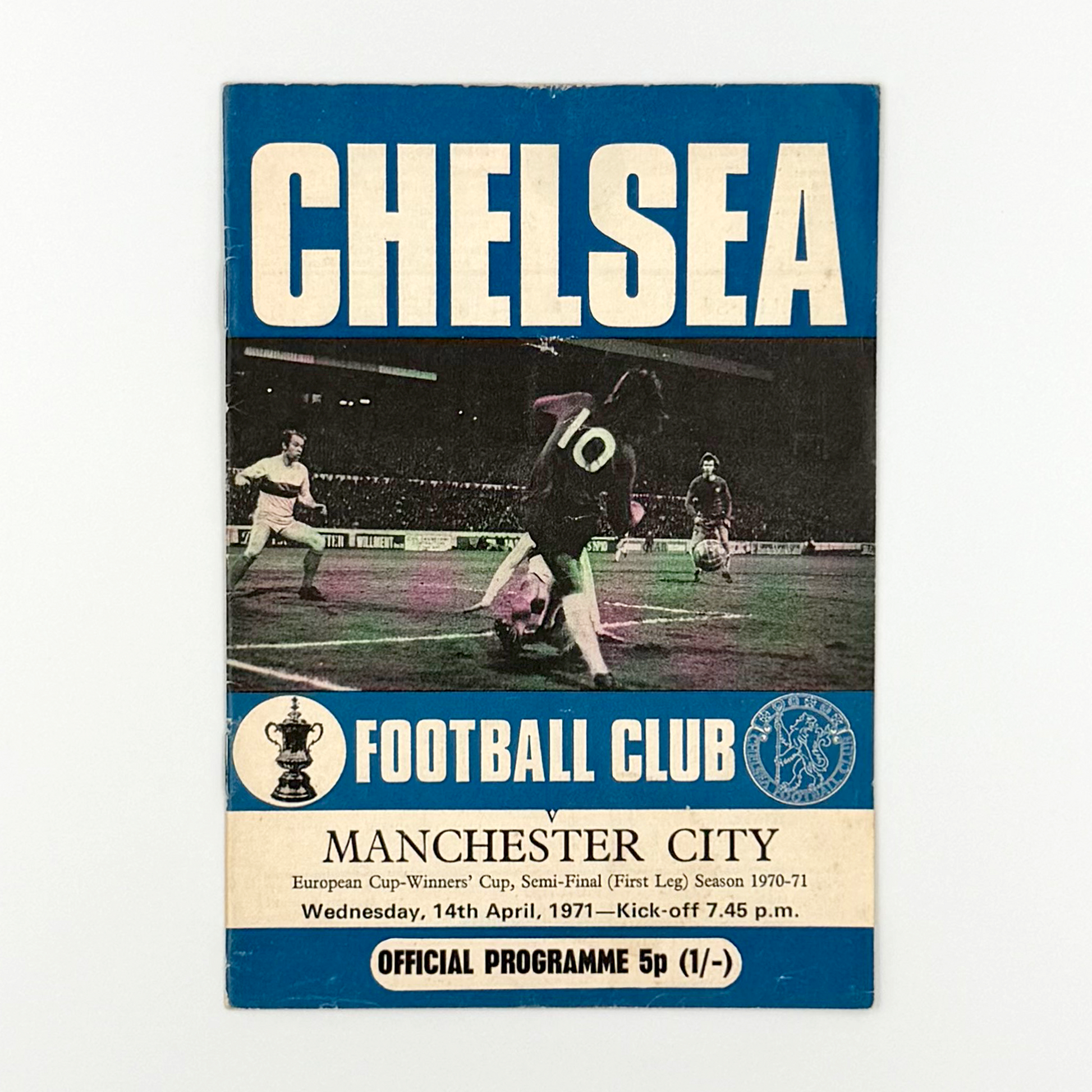 Chelsea vs Manchester City Programme (14 April, 1971)