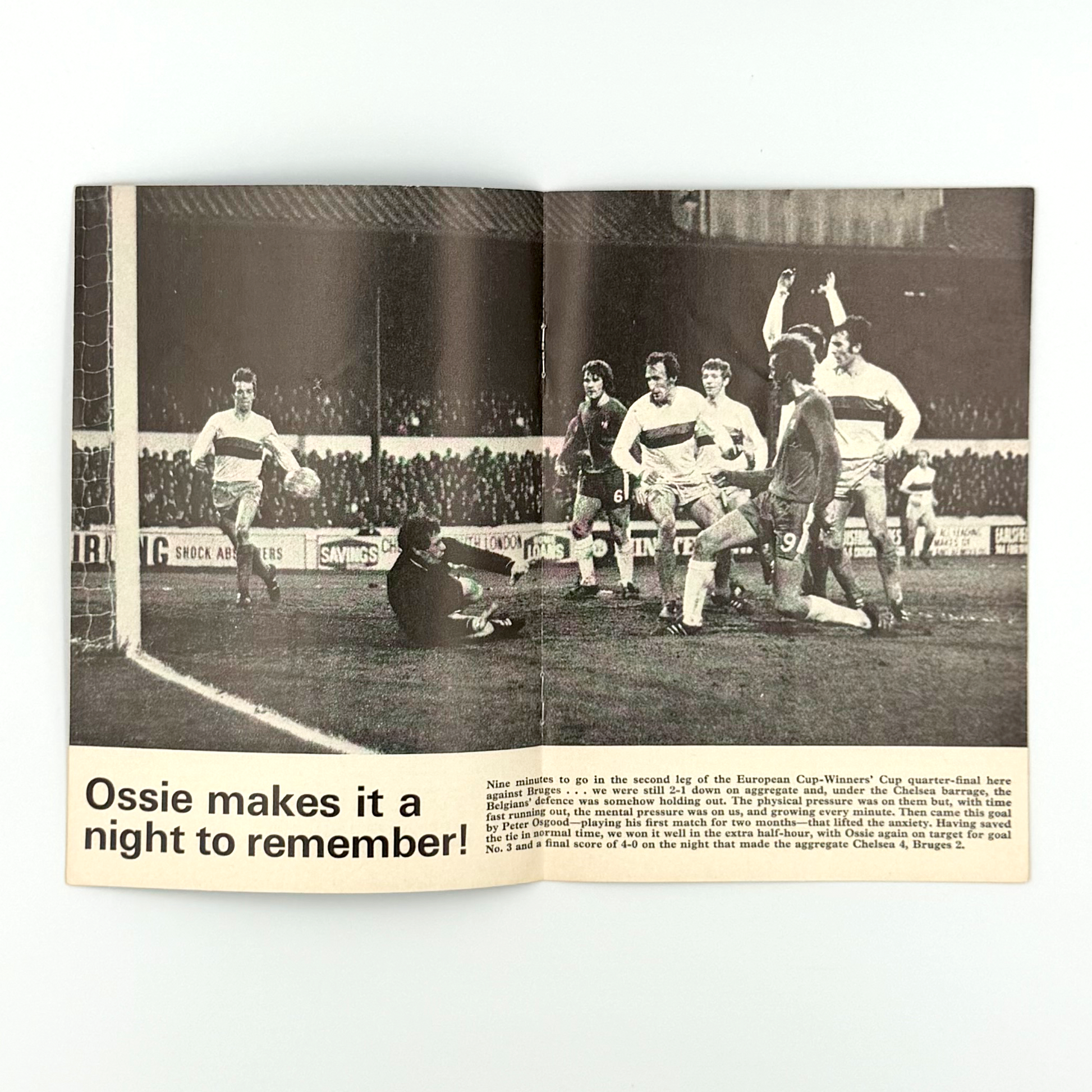 Chelsea vs Manchester City Programme (14 April, 1971)