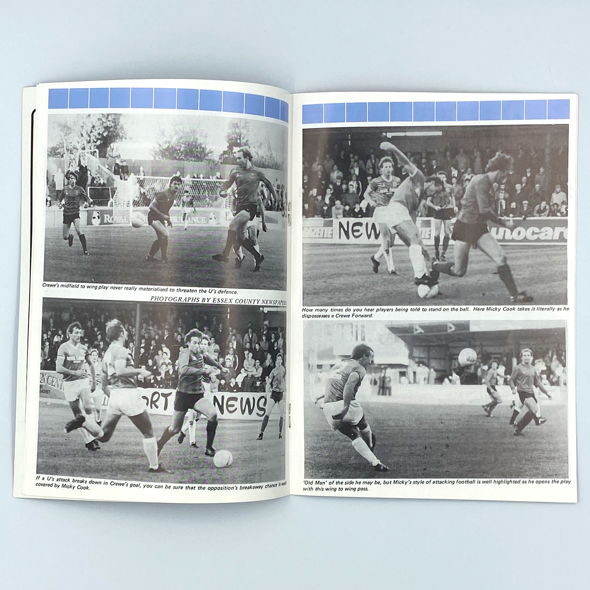 Colchester United vs Reading Programme (5 November, 1983)