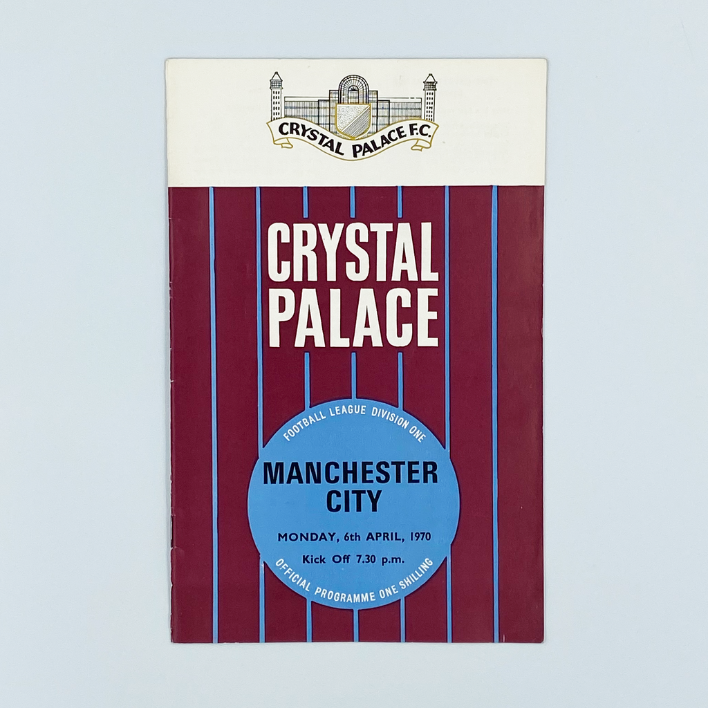 Crystal Palace vs Manchester City Programme (6 April 1970)