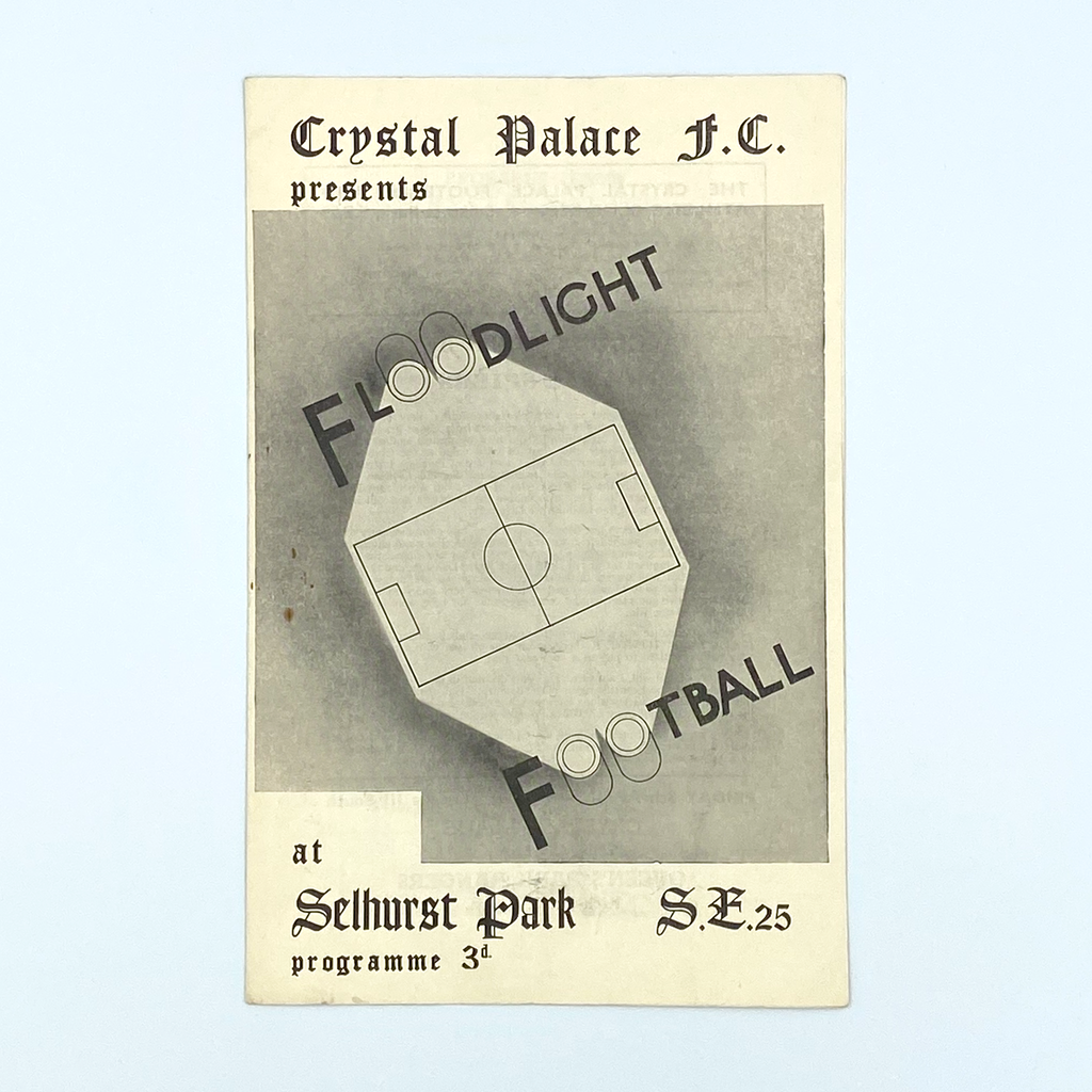 Crystal Palace vs Hamilton Academical Programme (4 April, 1955)