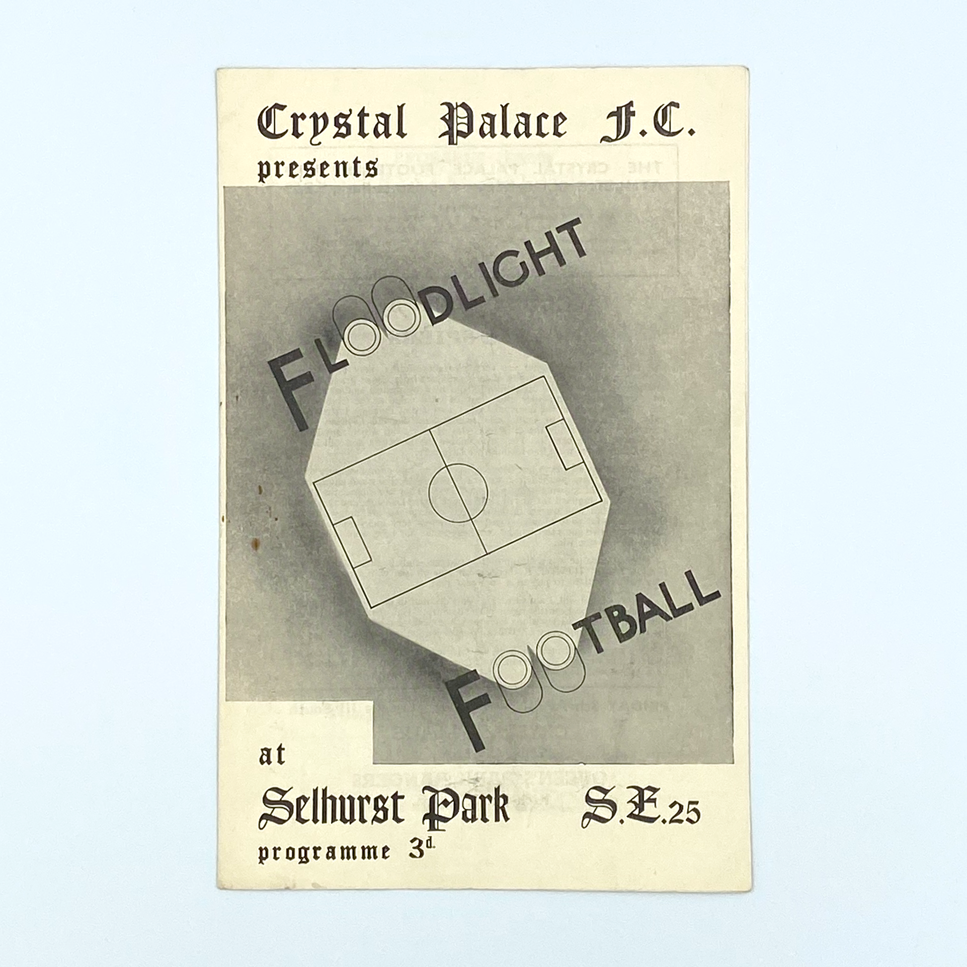 Crystal Palace vs Hamilton Academical Programme (4 April, 1955)