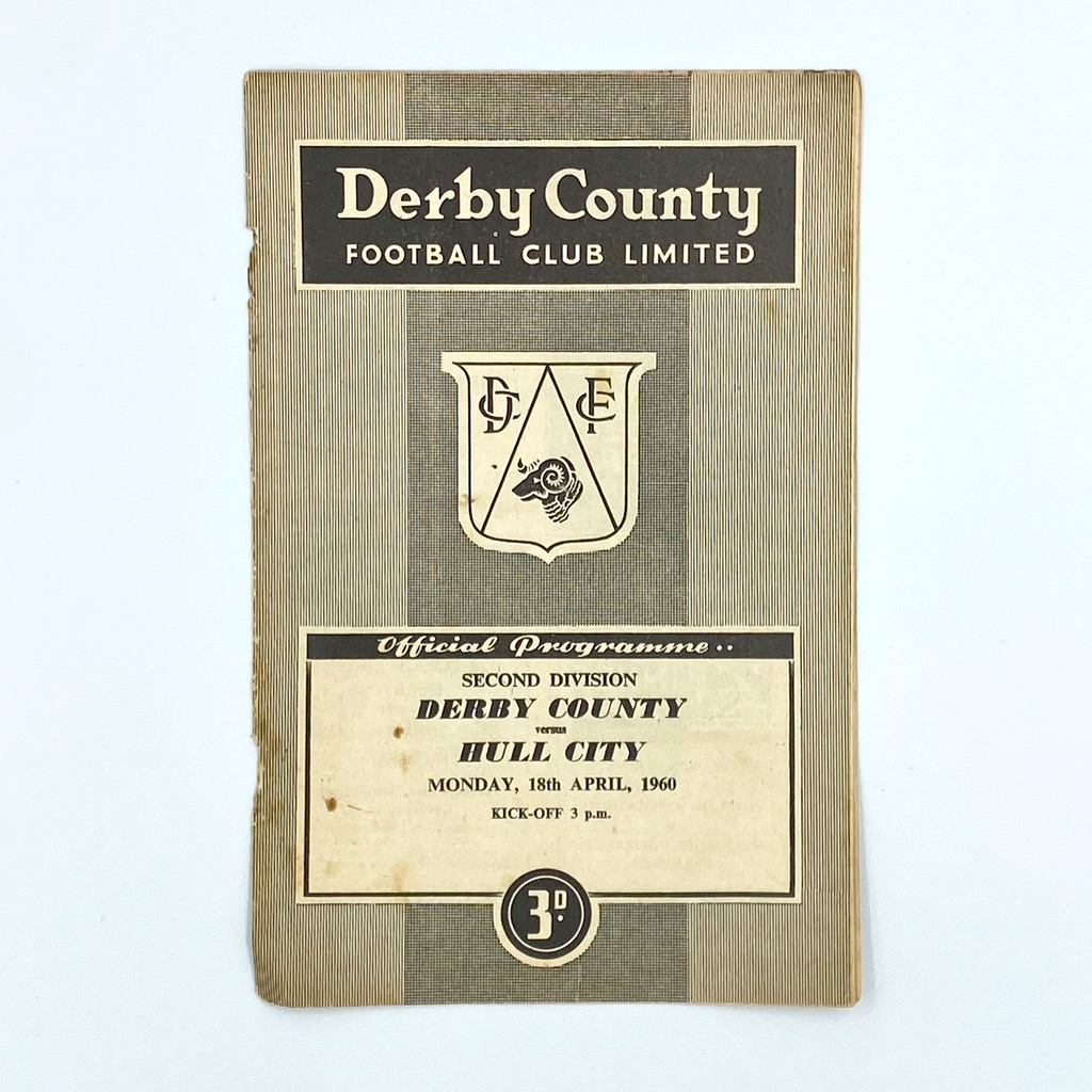 Derby County vs Hull City Programme (18 April, 1960)
