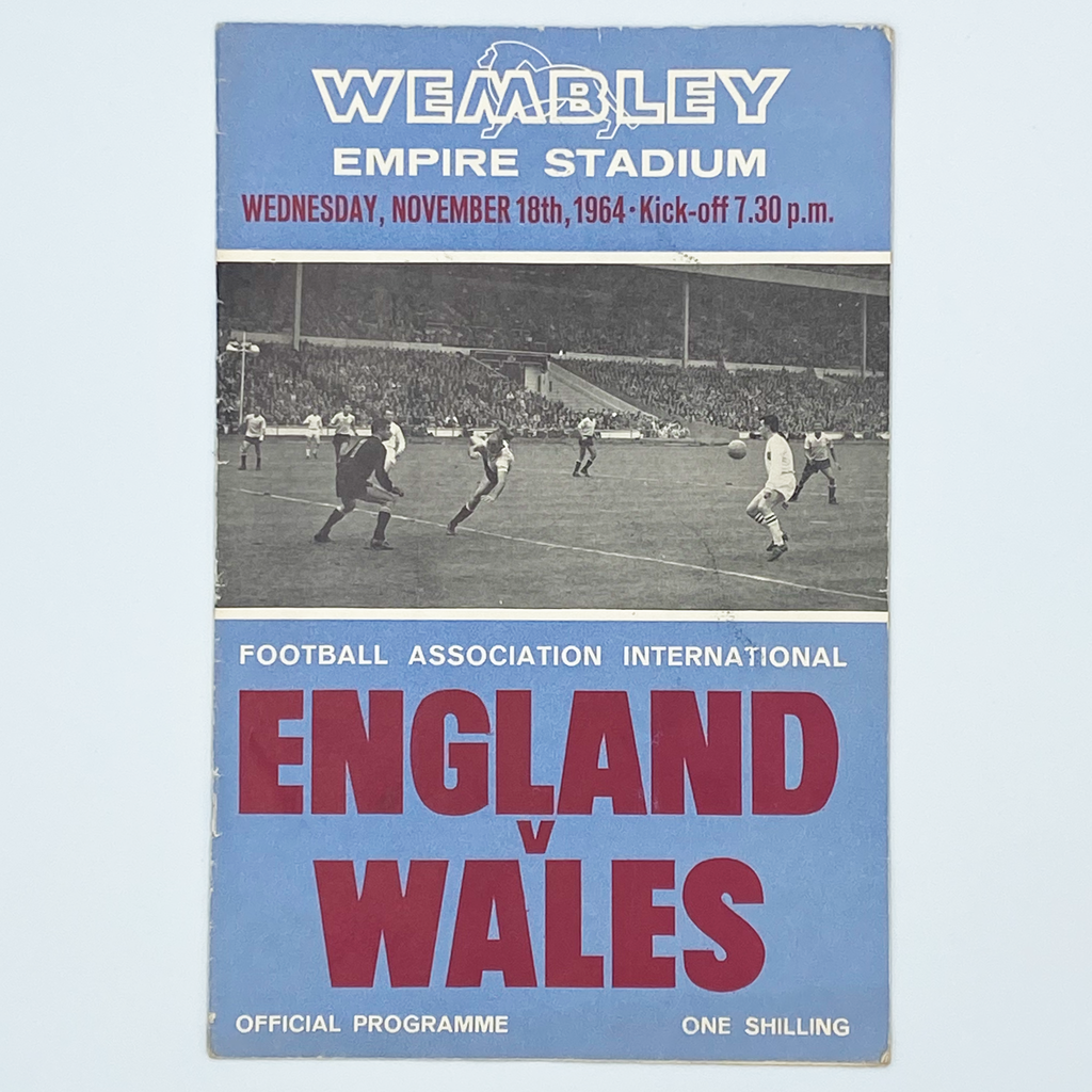 England vs Wales Programme (18 November, 1964)