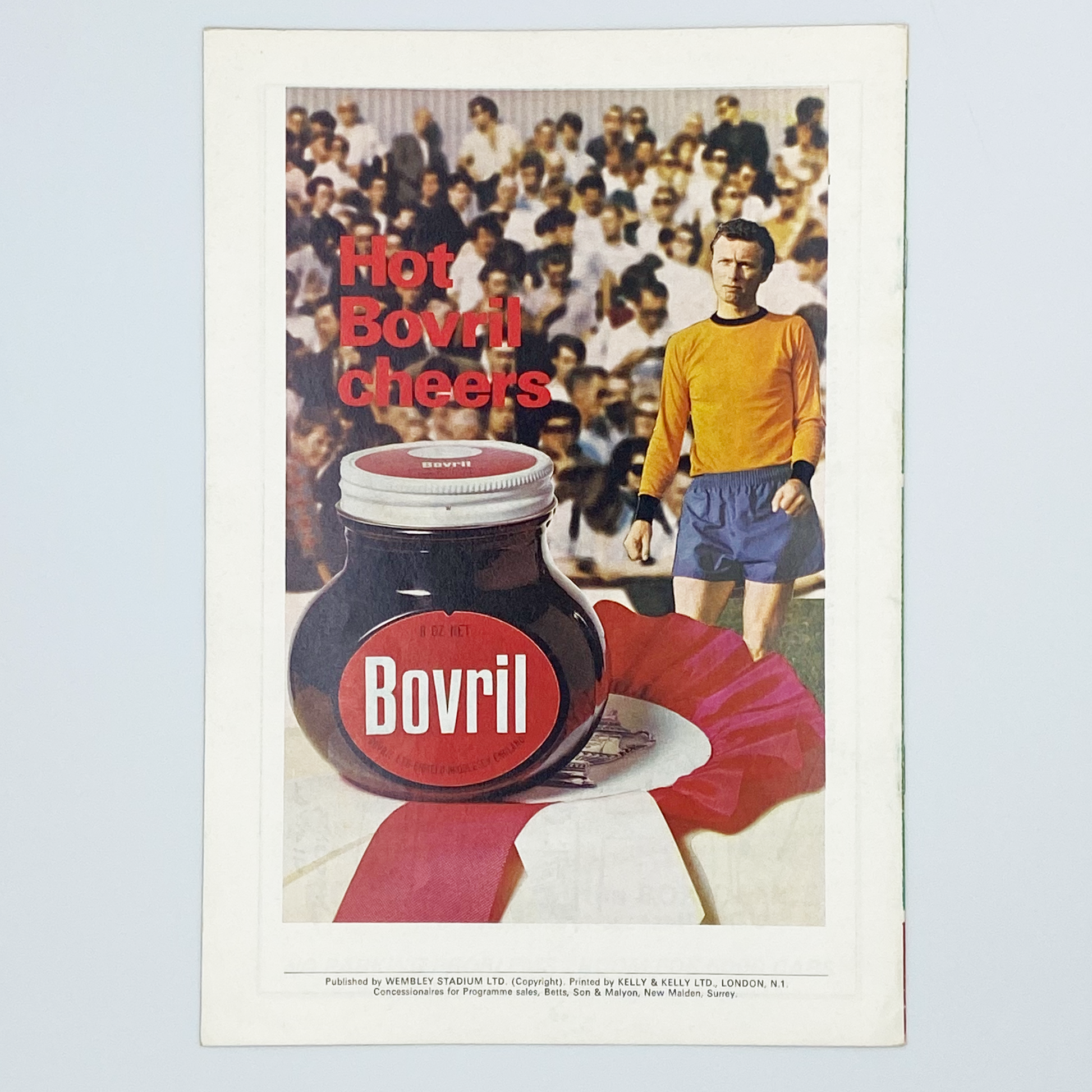 England vs East Germany Programme & Ticket (25 November, 1970)