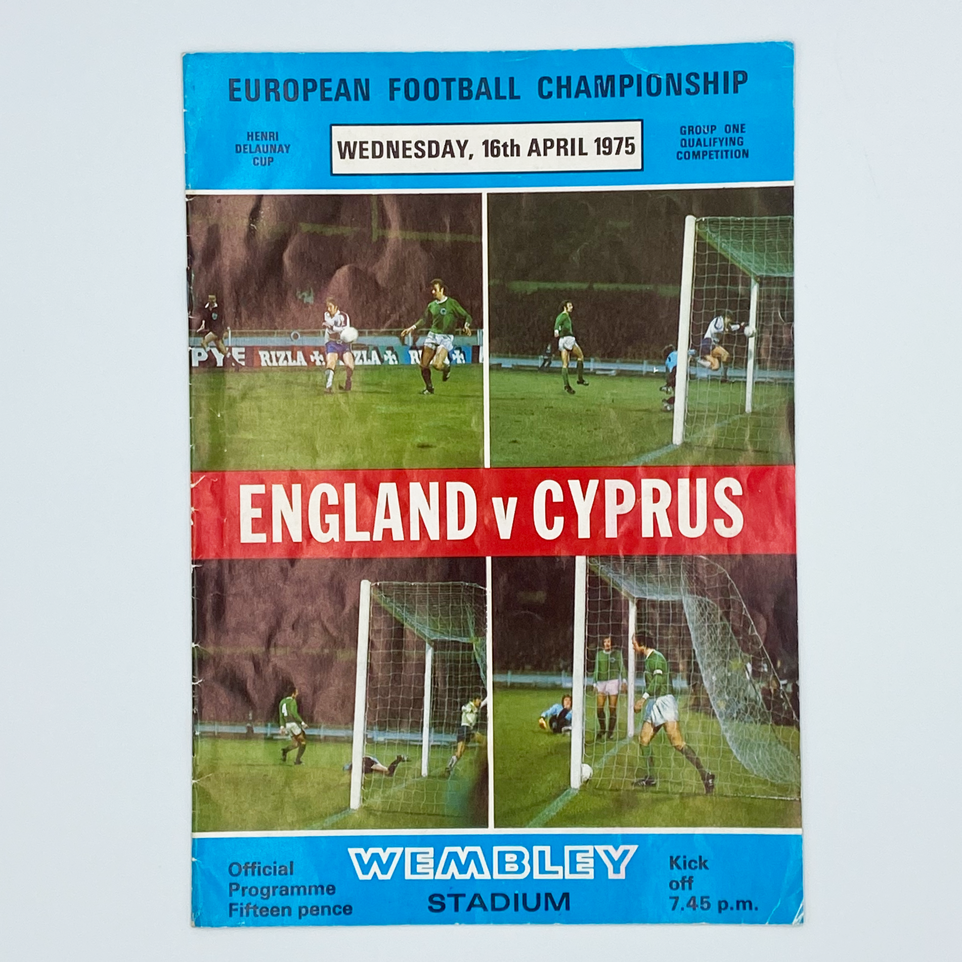 England vs Cyprus Programme (16 April, 1975)