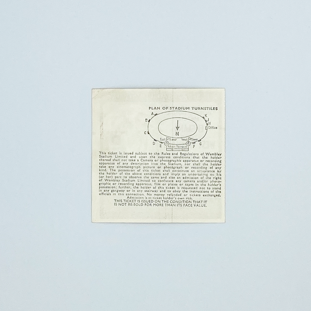 England vs West Germany Programme & Ticket (12 March, 1975)