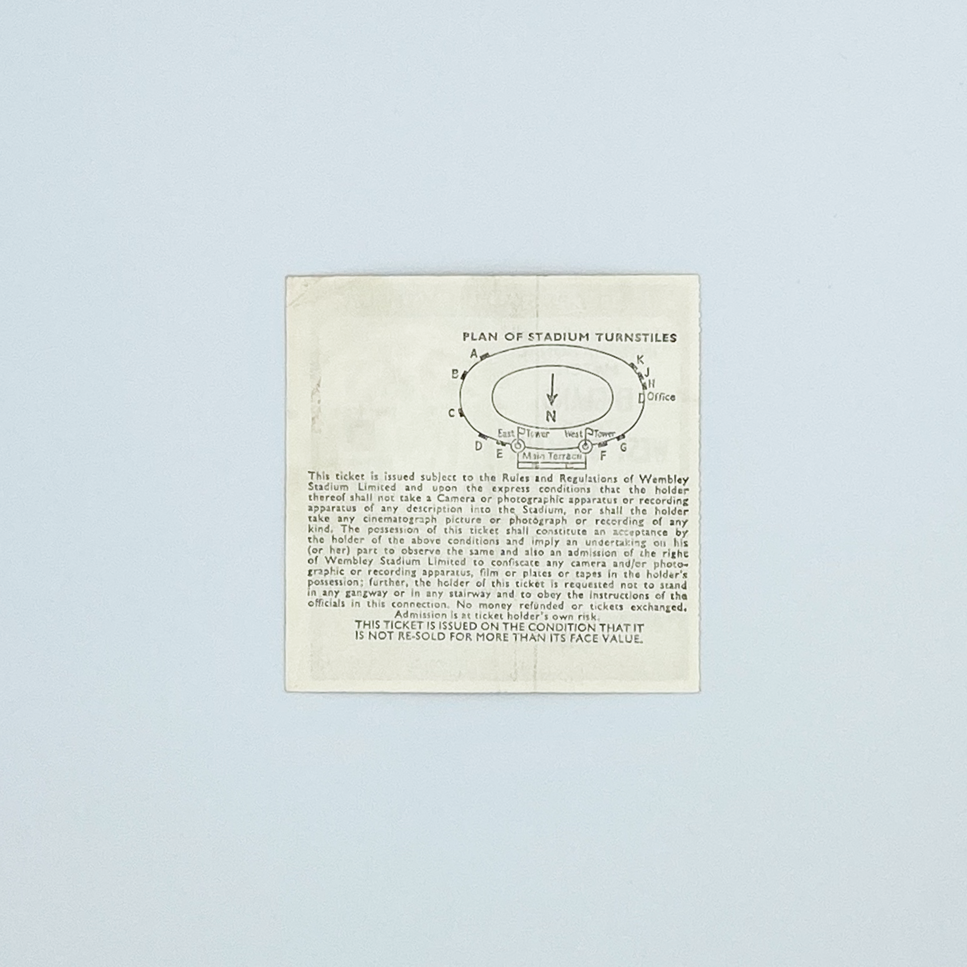 England vs West Germany Programme & Ticket (12 March, 1975)