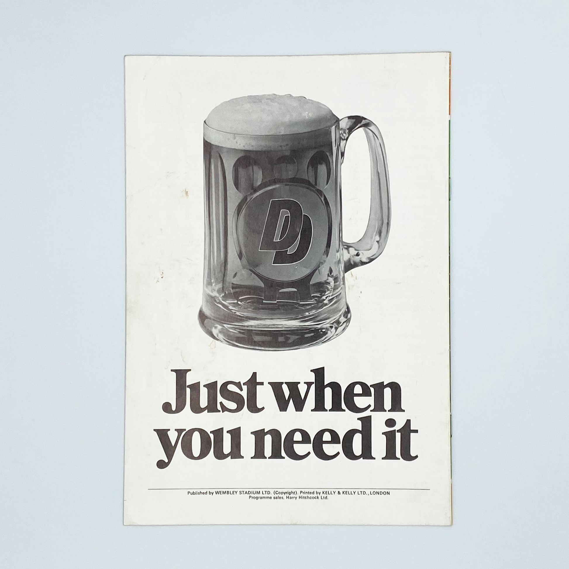 England vs Portugal Programme & Ticket (20 November, 1974)