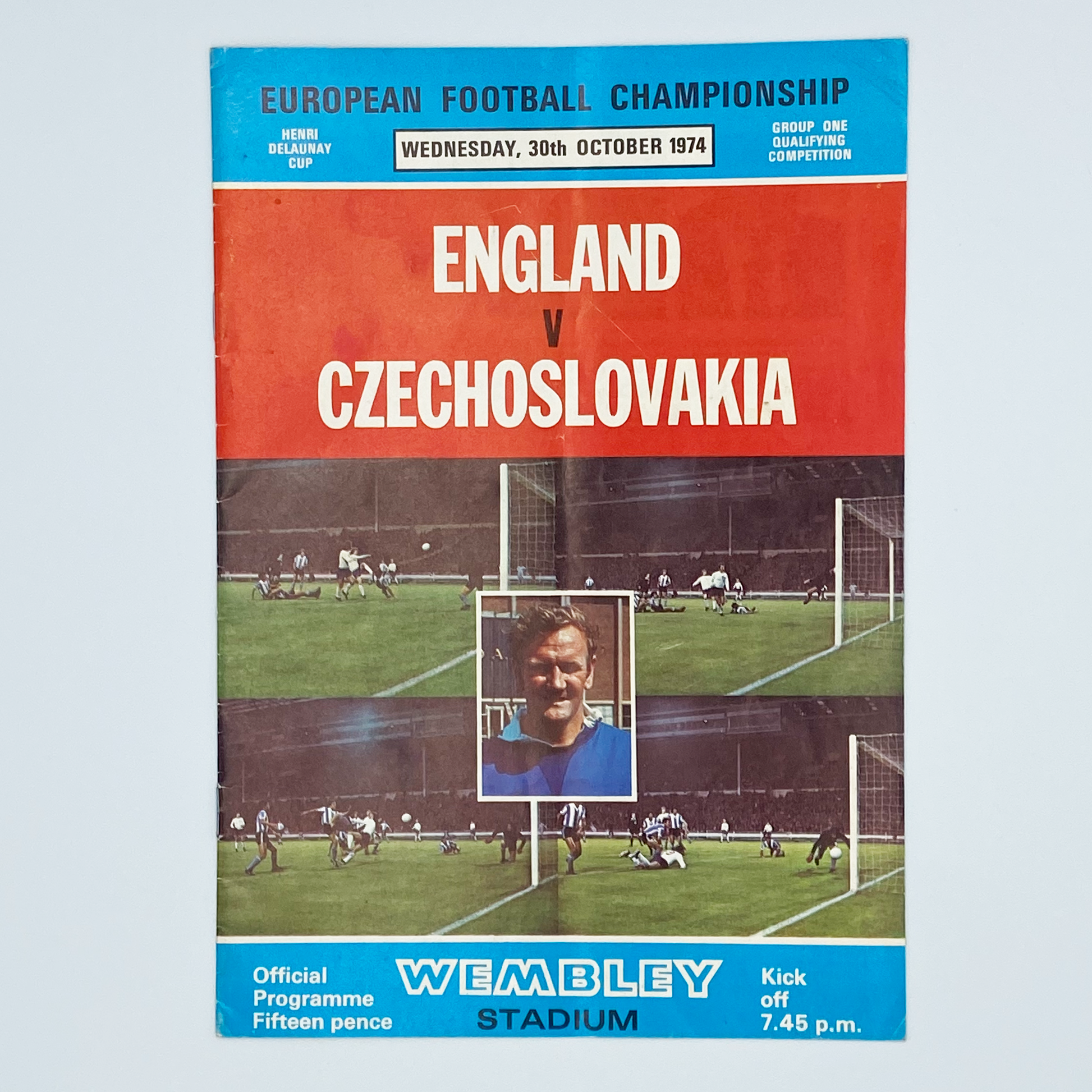 England vs Czechoslovakia Programme & Ticket (30 October, 1974)