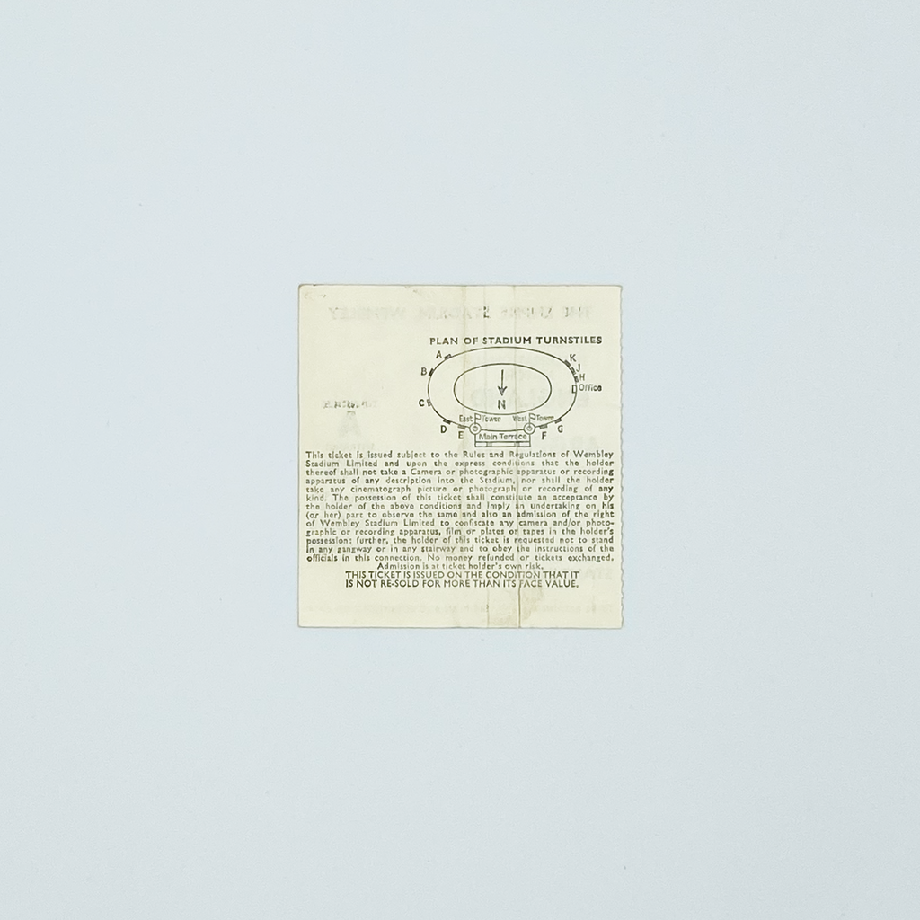England vs Argentina Programme & Ticket (22 May, 1974)