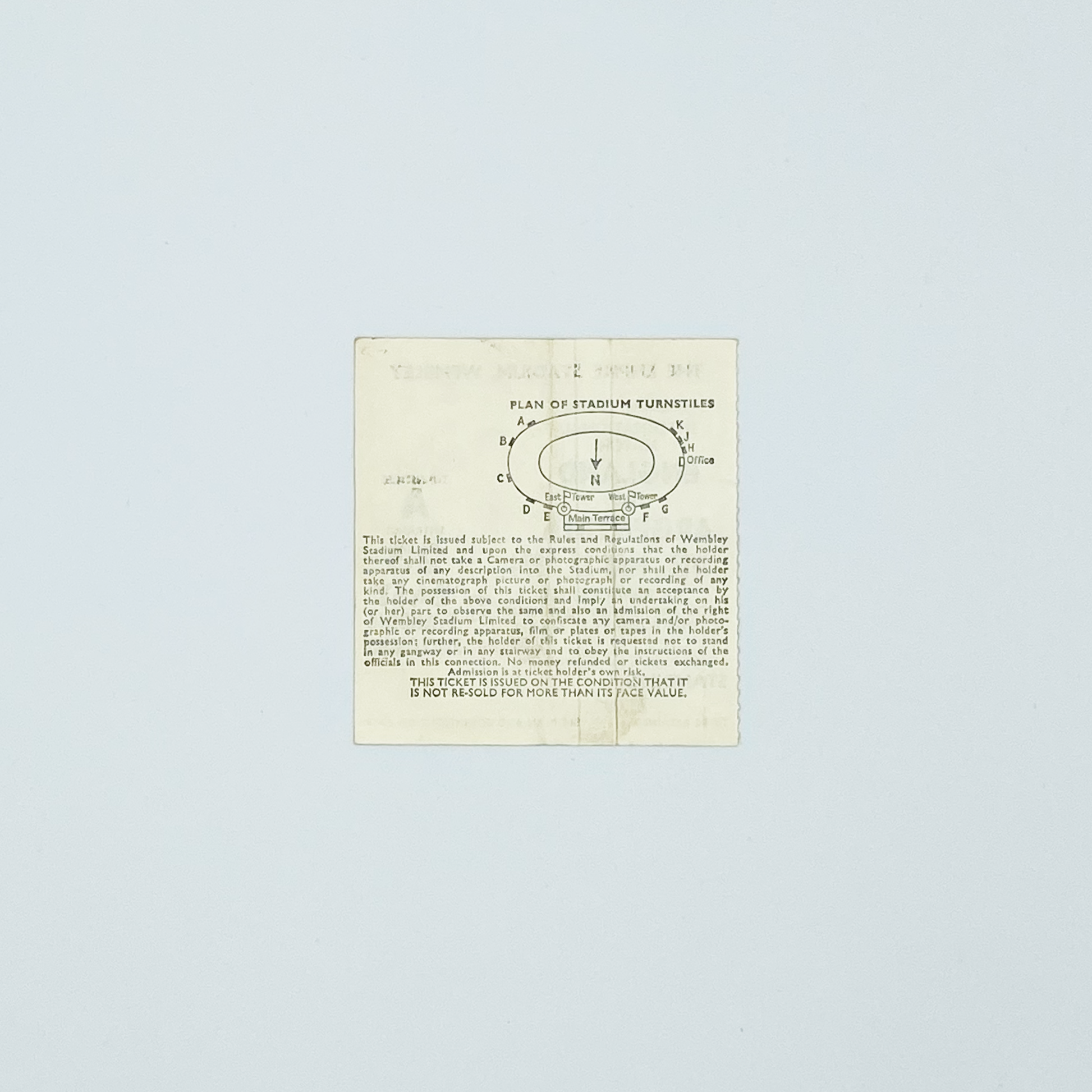 England vs Argentina Programme & Ticket (22 May, 1974)