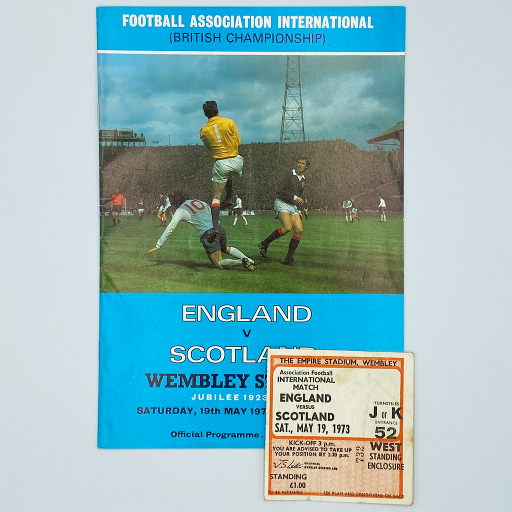 England vs Scotland Programme & Ticket (19 May, 1973)