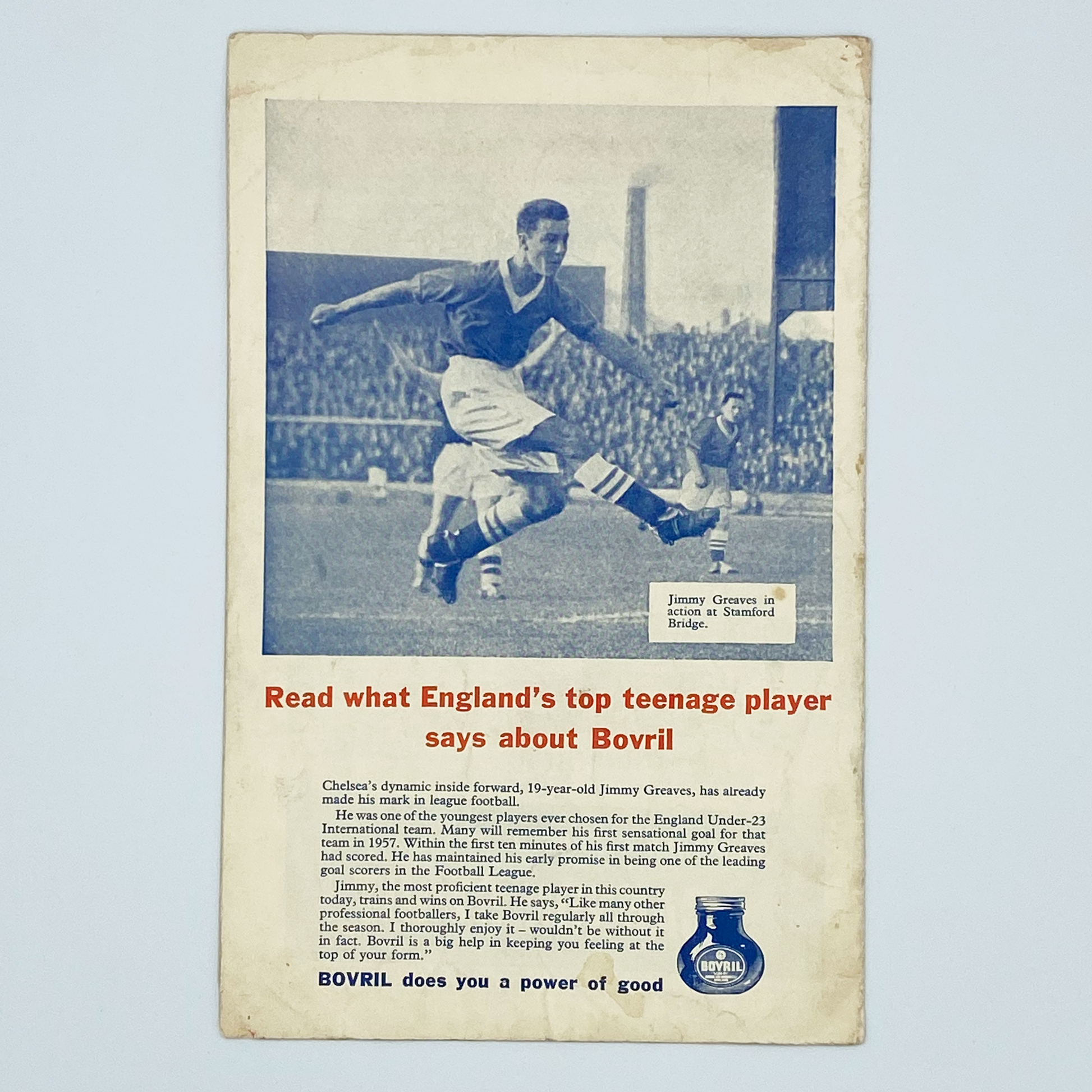 England vs Italy Programme & Ticket (6 May, 1959)