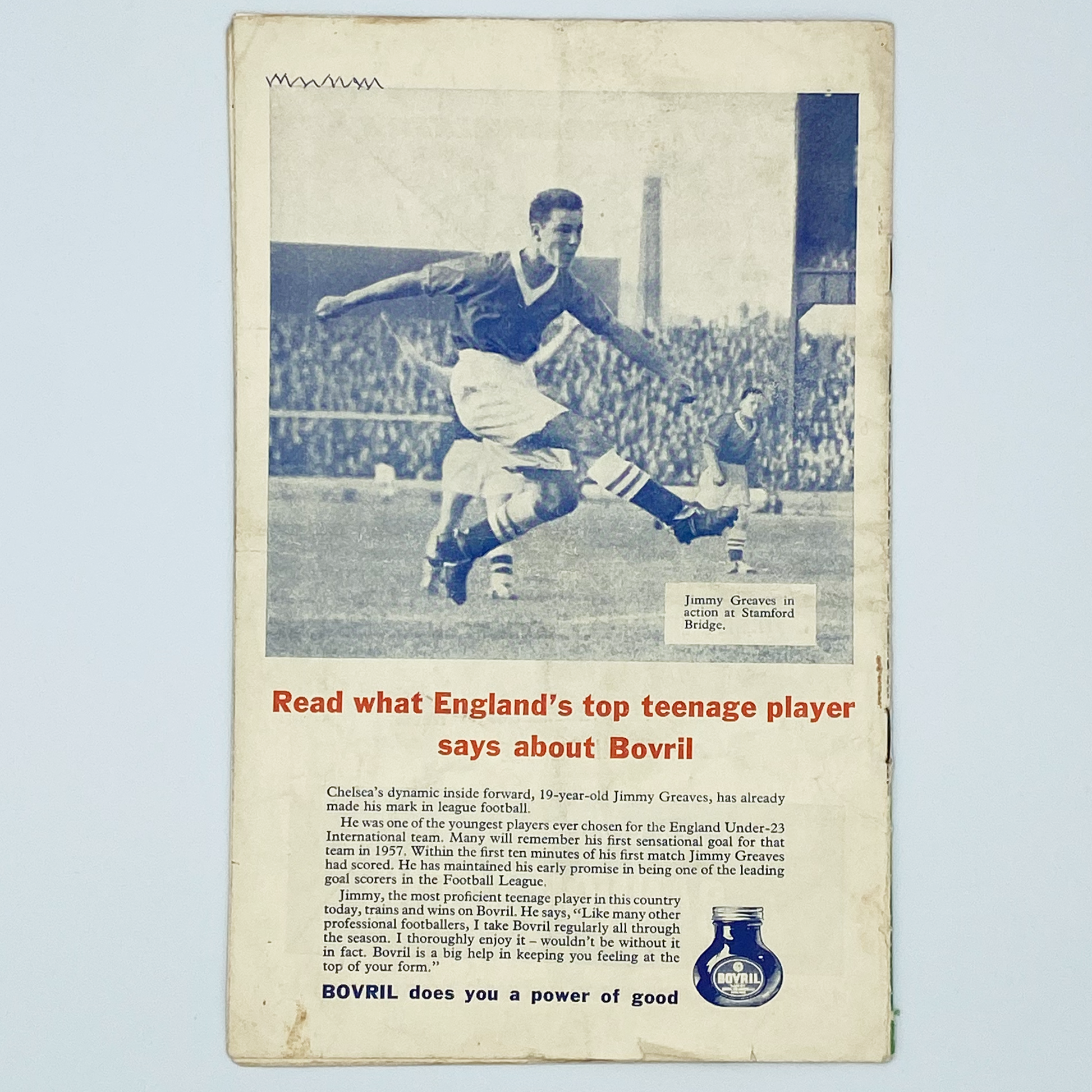 England vs Scotland Programme & Ticket (11 April, 1959)