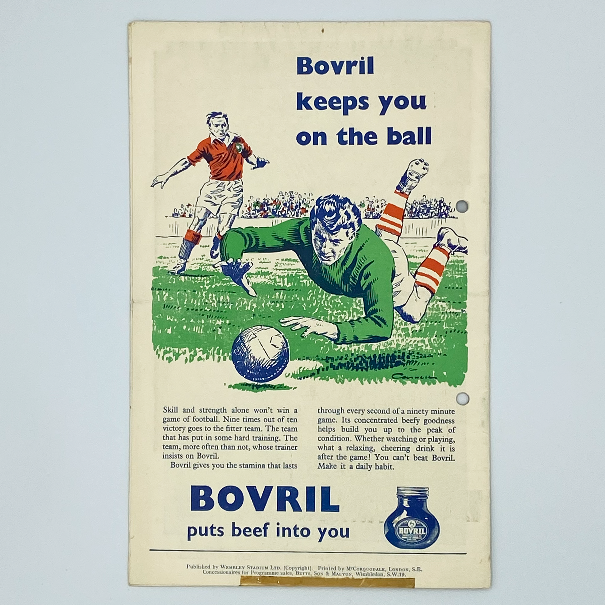 England vs France Programme & Ticket (27 November, 1957)