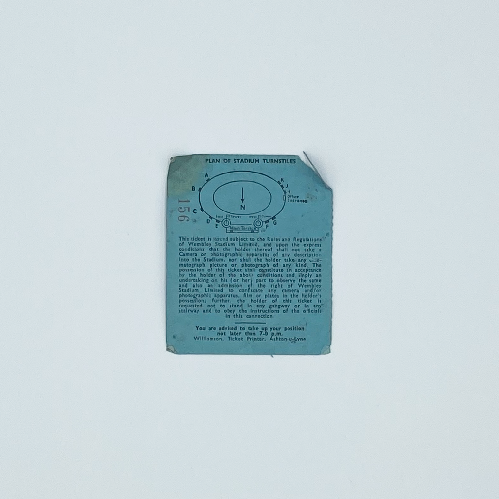 England vs Northern Ireland Programme & Ticket (20 November, 1963)