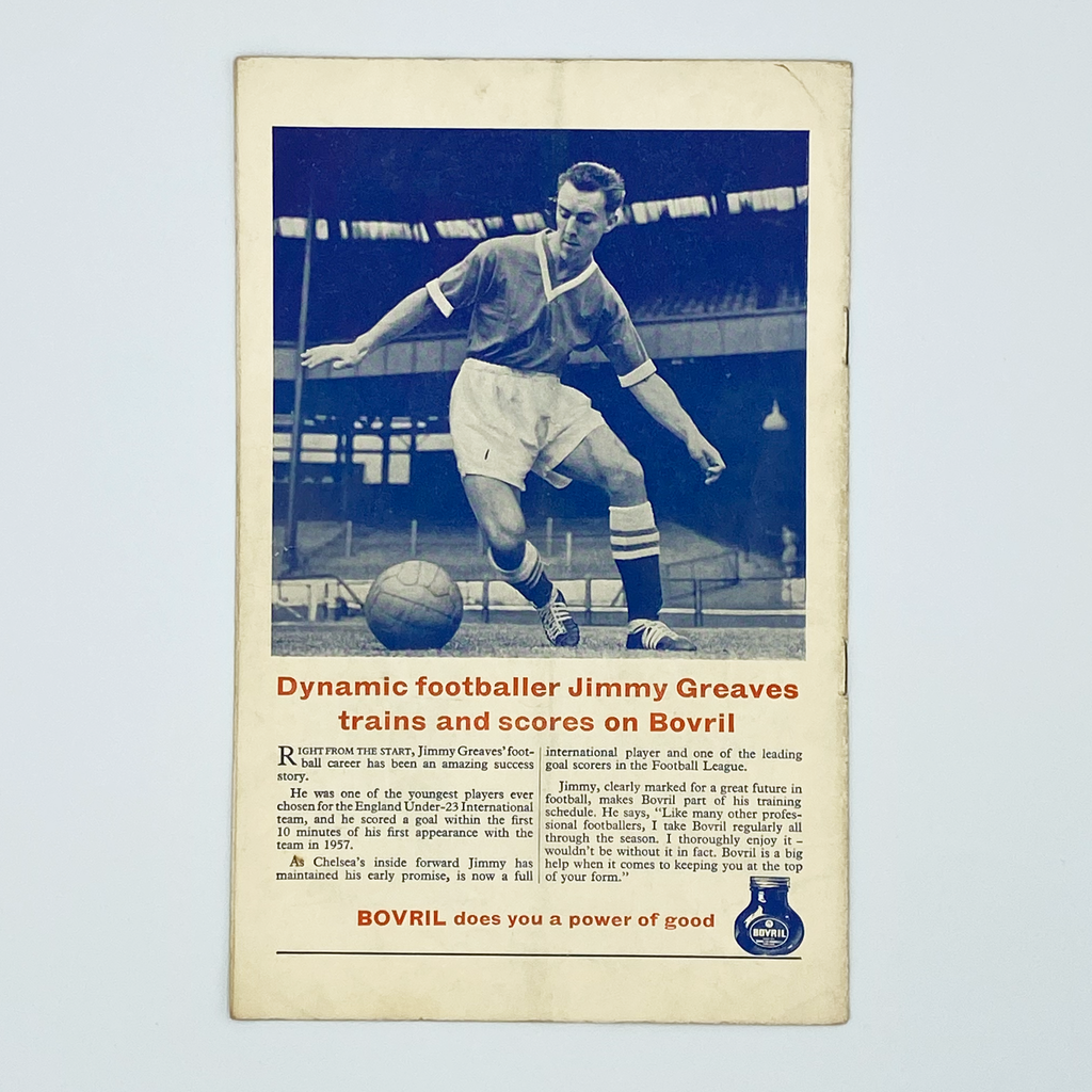 England vs Spain Programme & Ticket (26 October, 1960)