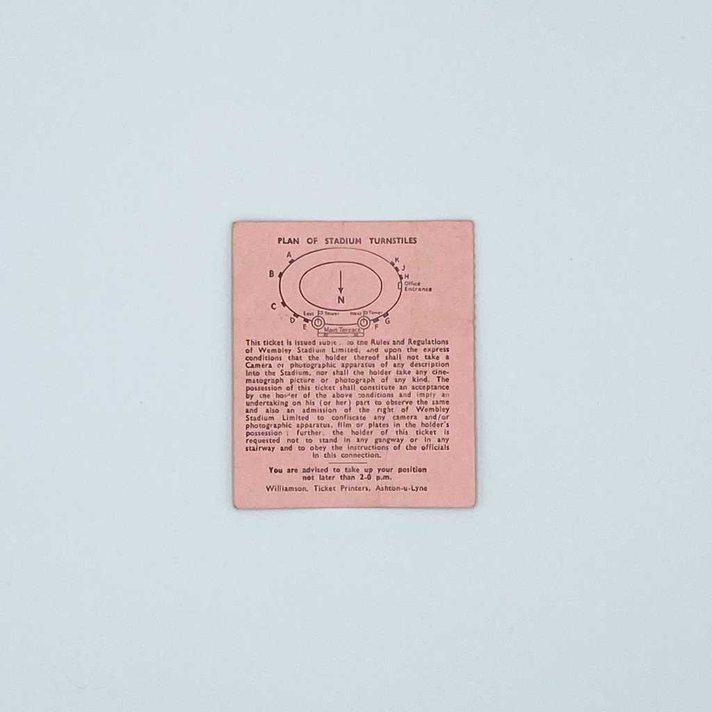 England vs Wales Programme & Ticket (23 November, 1960)