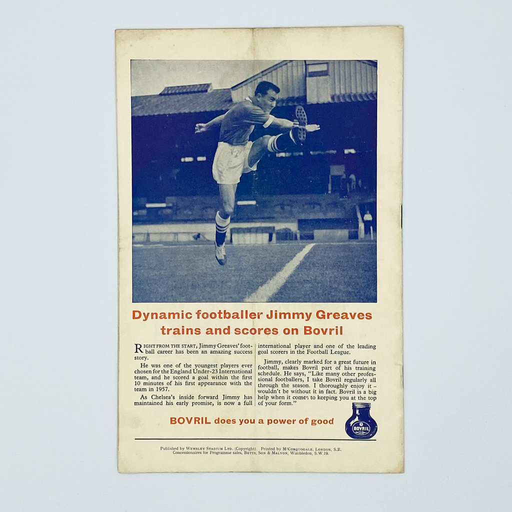 England vs Scotland Programme & Ticket (15 April, 1961)