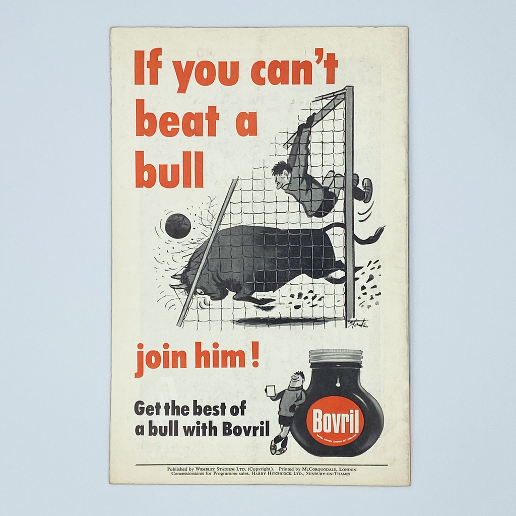 England vs Yugoslavia Programme (4 May, 1966)