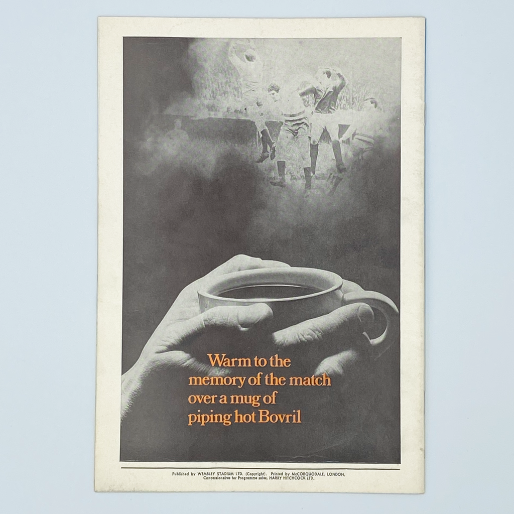 England vs Scotland Programme (10 May, 1969)