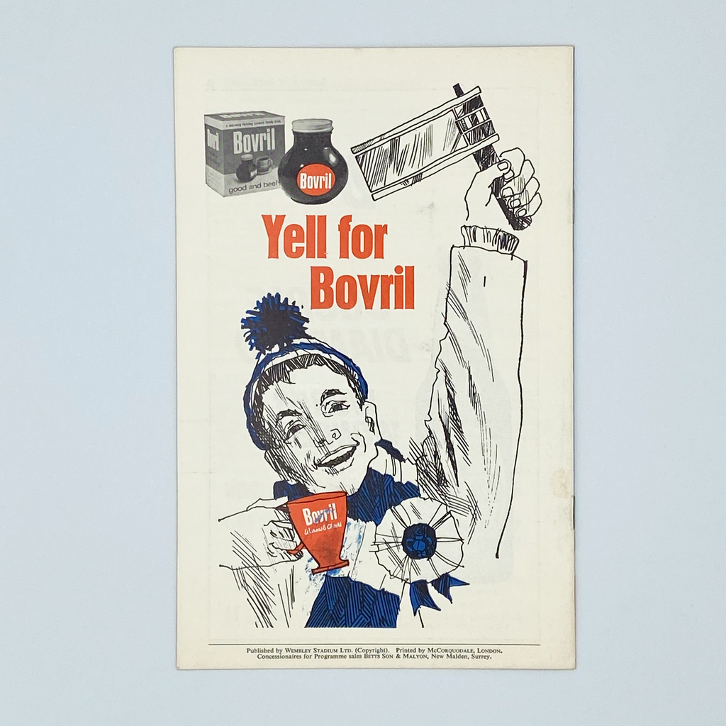 England vs Spain Programme & Ticket (24 May, 1967)