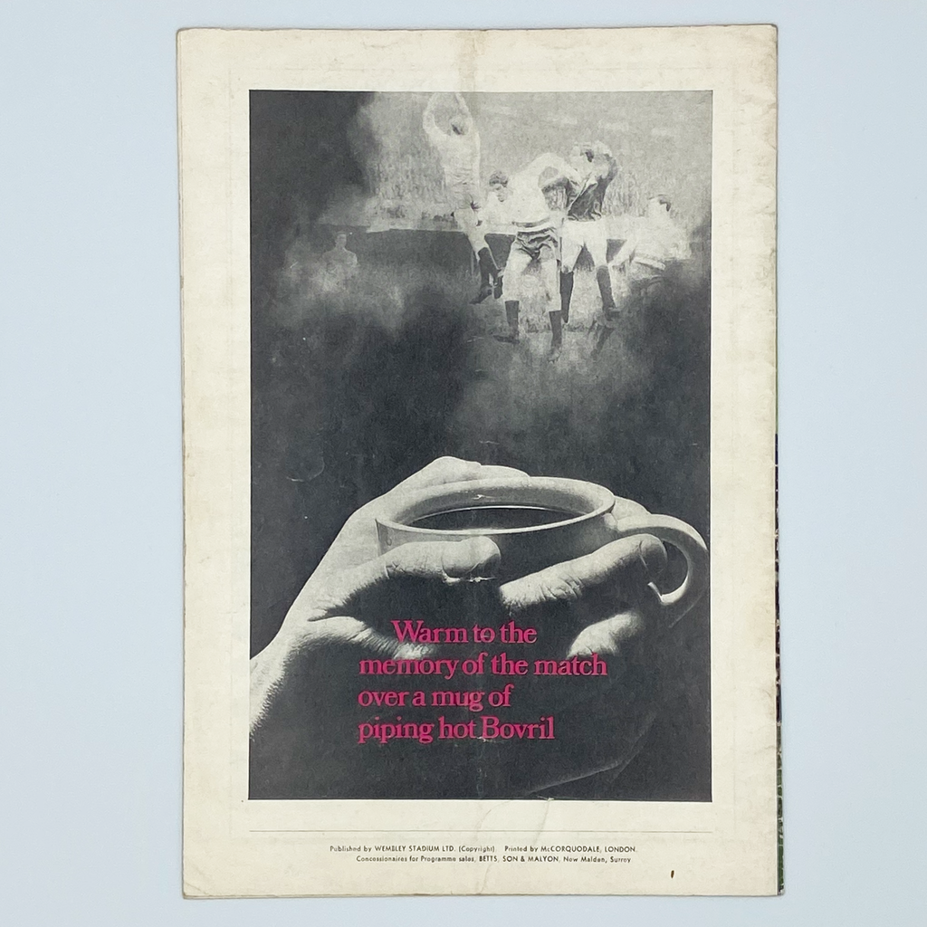 England vs Portugal Programme & Ticket (10 December, 1969)