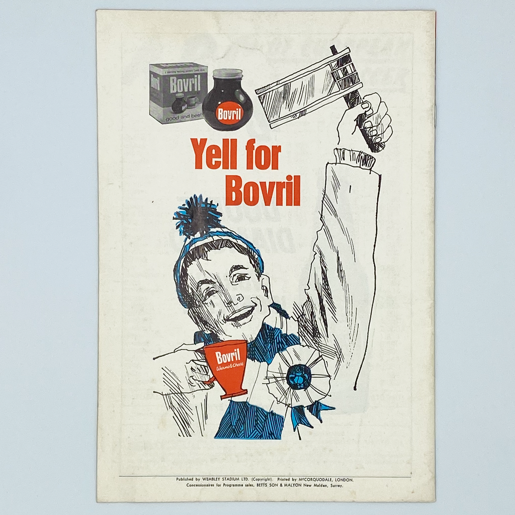 England vs Bulgaria Programme & Ticket (11 December, 1968)