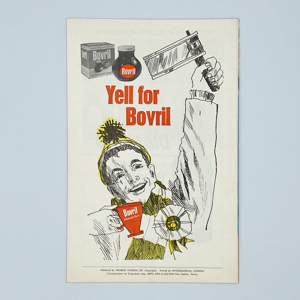 England vs Sweden Programme (22 May, 1968)