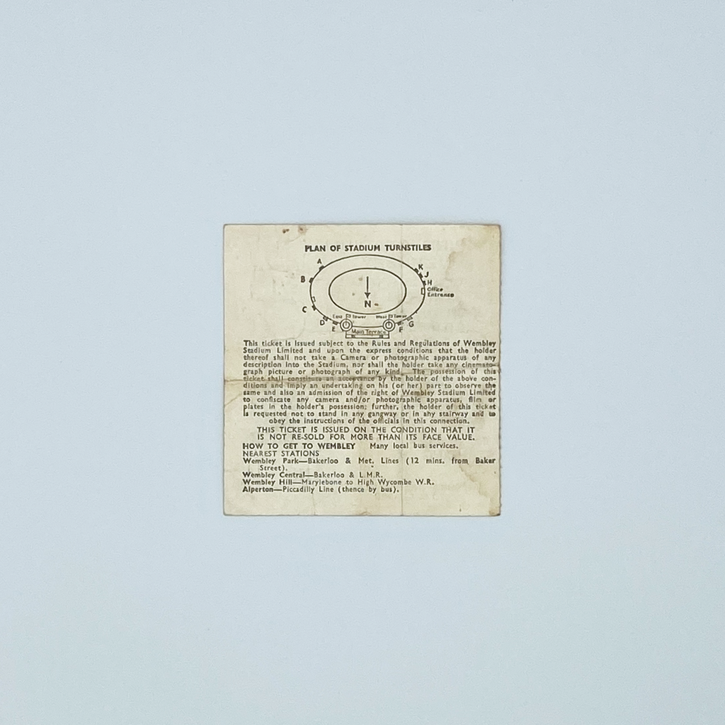 England vs Spain Programme (3 April, 1968)