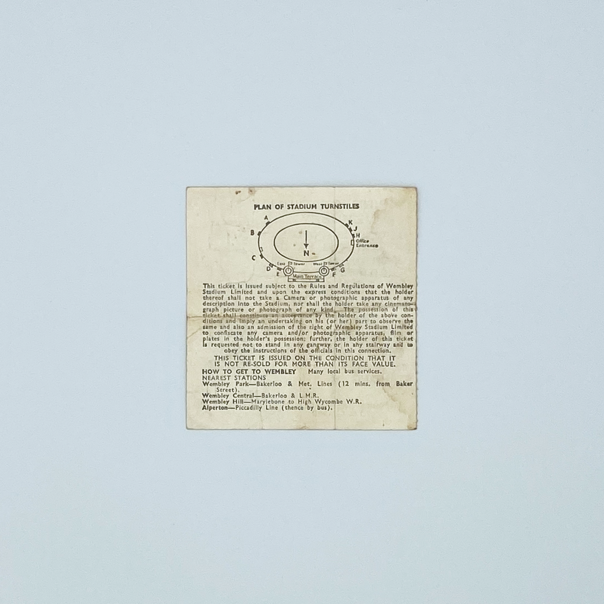 England vs Spain Programme (3 April, 1968)