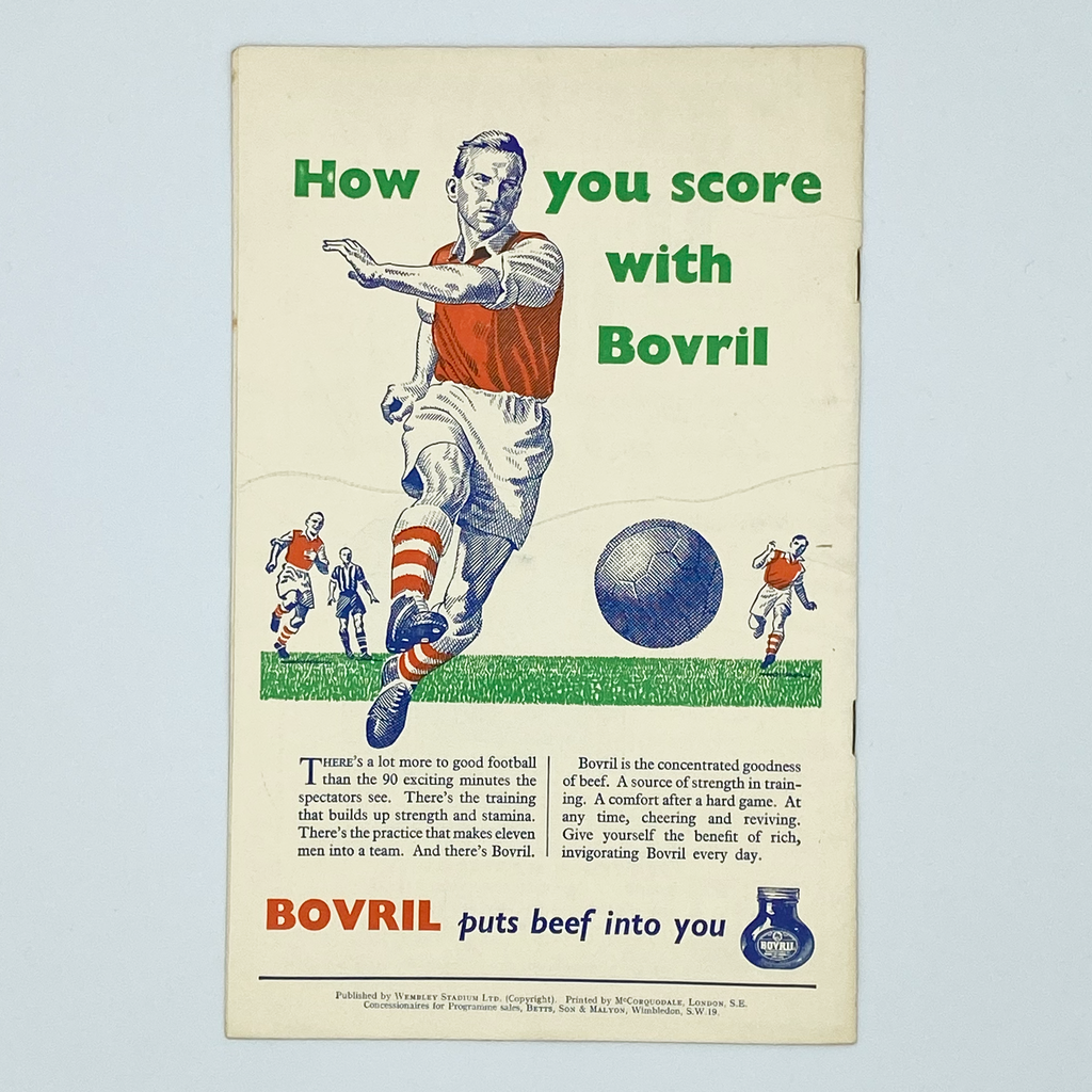 England vs Wales Programme & Ticket (14 November, 1956)