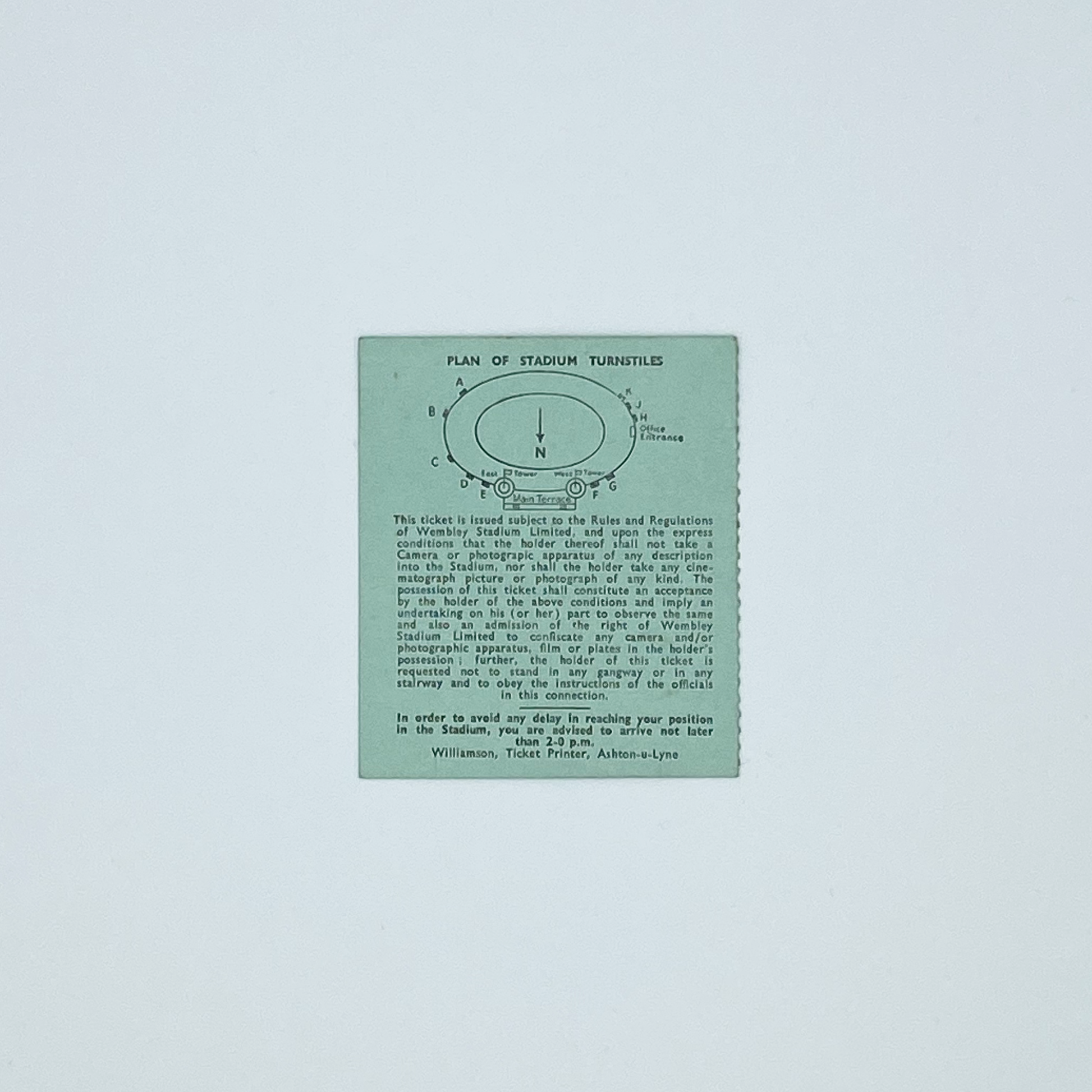 England vs Wales Programme & Ticket (14 November, 1956)