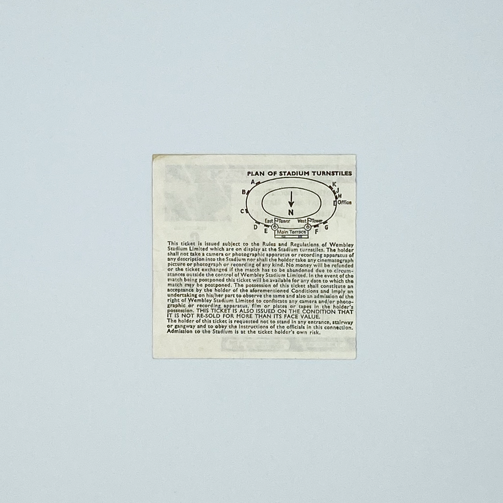 England vs Scotland Programme & Ticket (1 June, 1983)