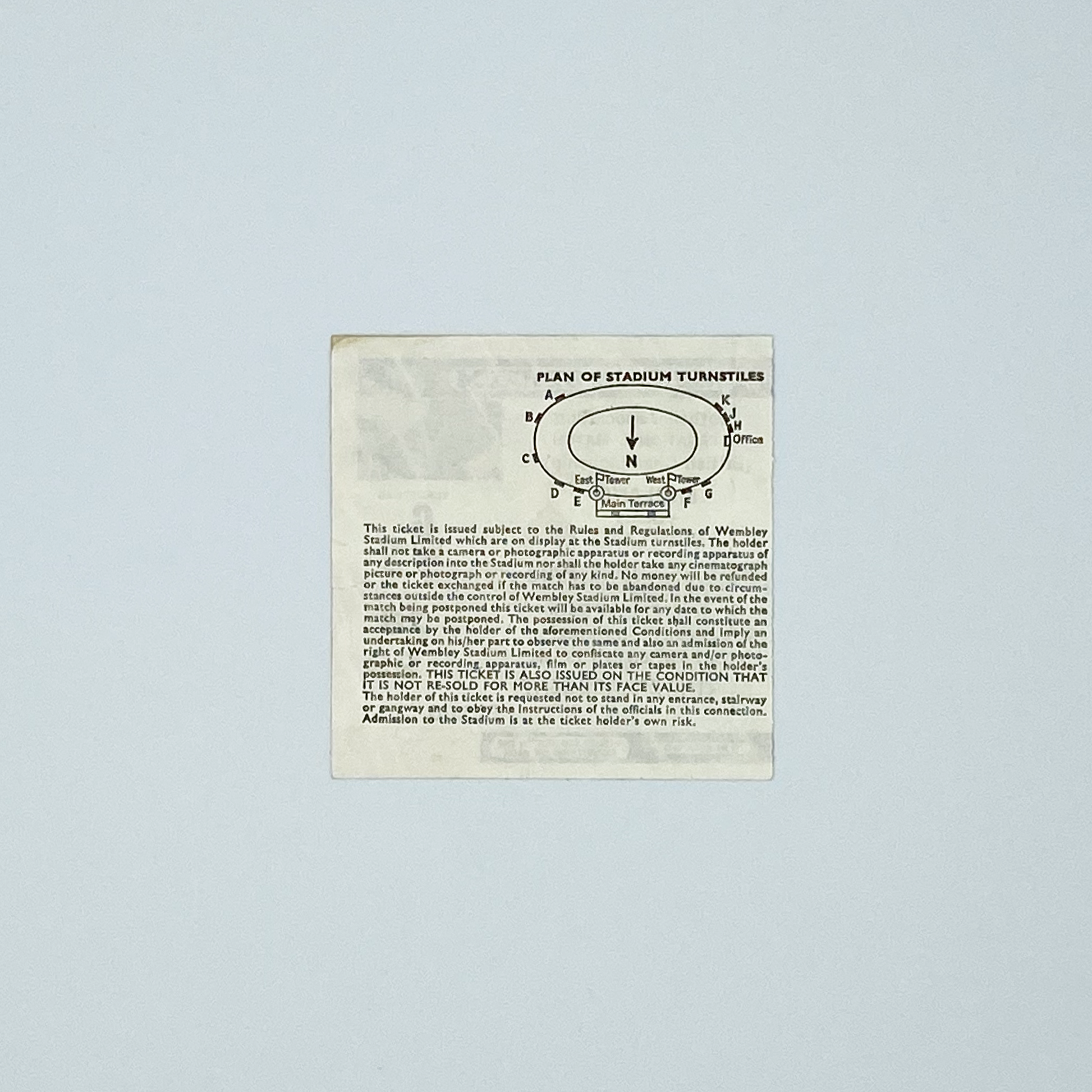 England vs Scotland Programme & Ticket (1 June, 1983)