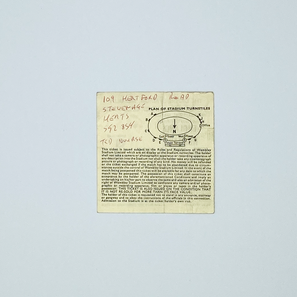 England vs Hungary Programme & Ticket (18 November, 1981)