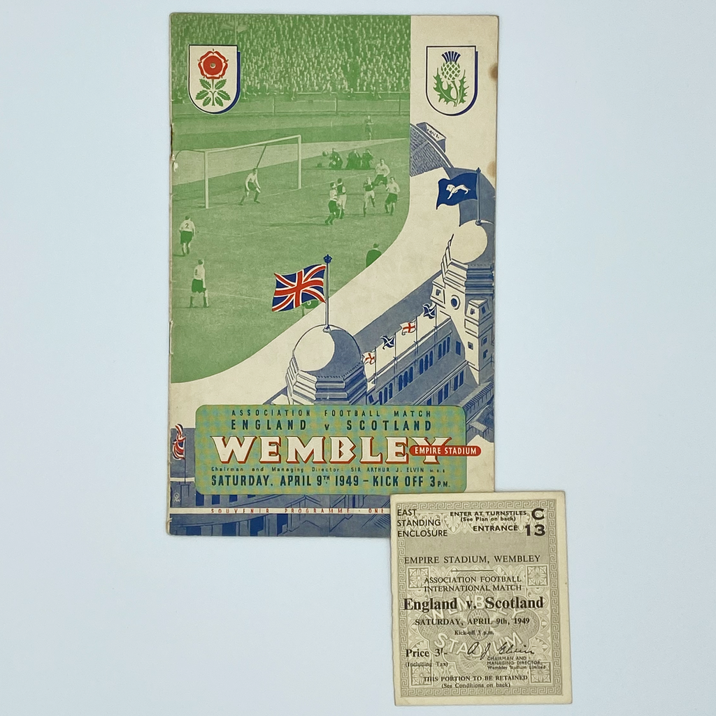 England vs Scotland Programme & Ticket (9 April, 1949)