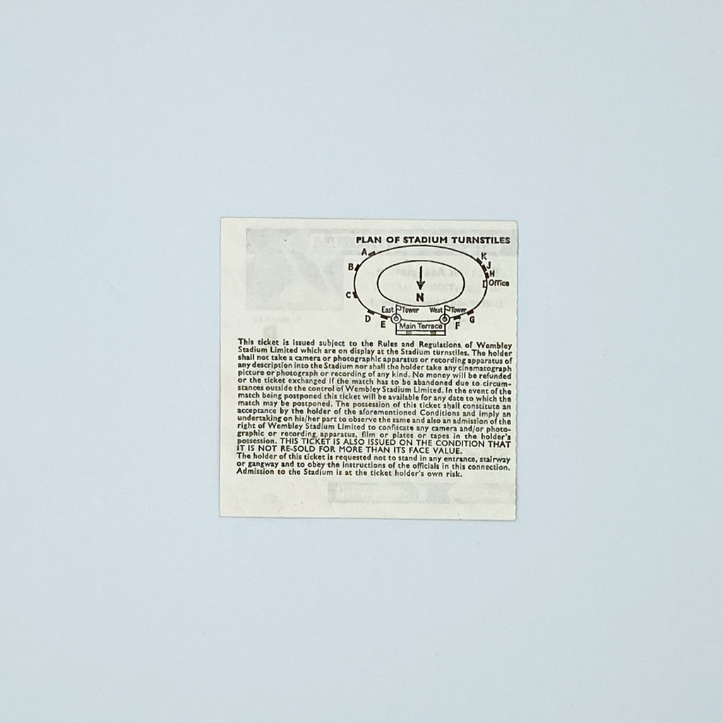 England vs Denmark Programme & Ticket (21 September, 1983)