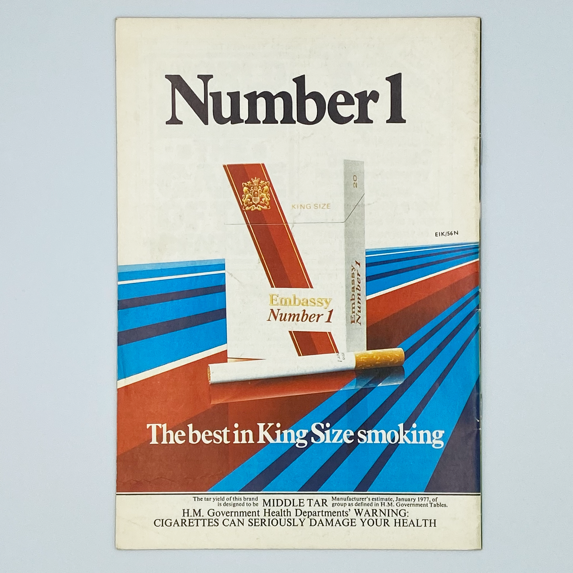 England vs Brazil Programme & Ticket (19 April, 1978)