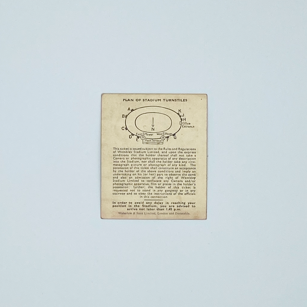 England vs Austria Programme & Ticket (28 November, 1951)