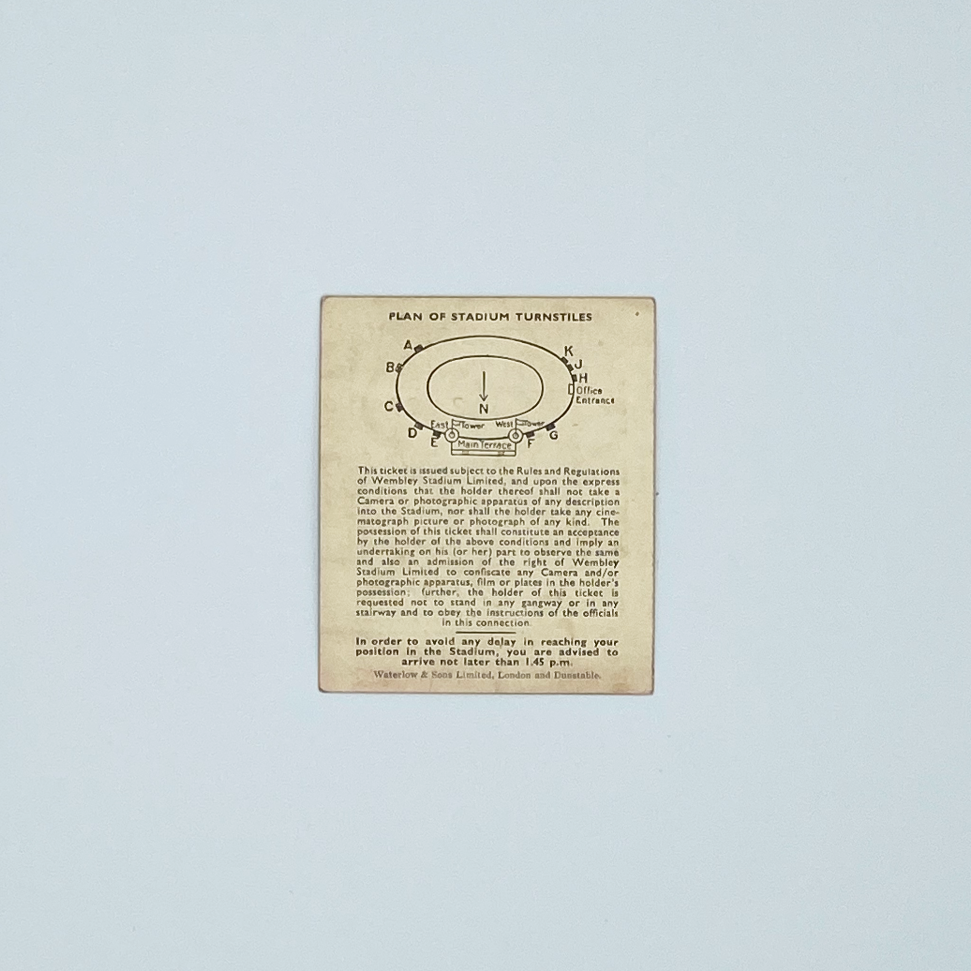 England vs Austria Programme & Ticket (28 November, 1951)