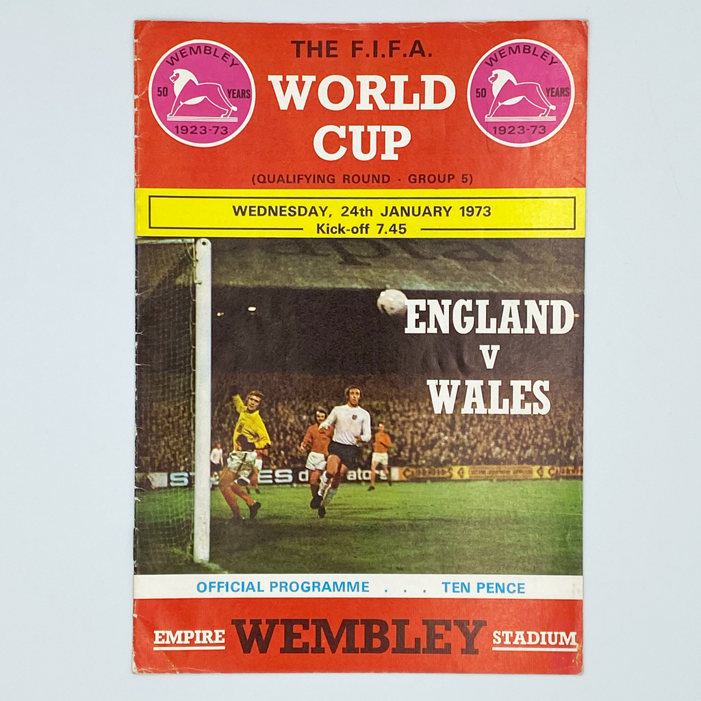 England vs Wales Programme (24 January, 1973)