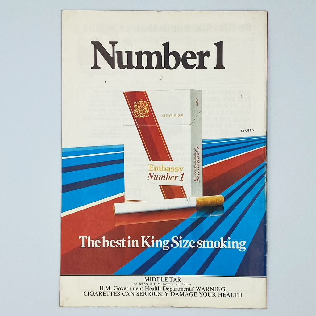 England vs Czechoslovakia Programme & Ticket (29 November, 1978)