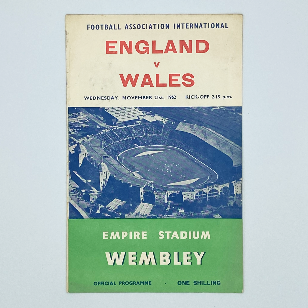 England vs Wales Programme (21 November, 1962)