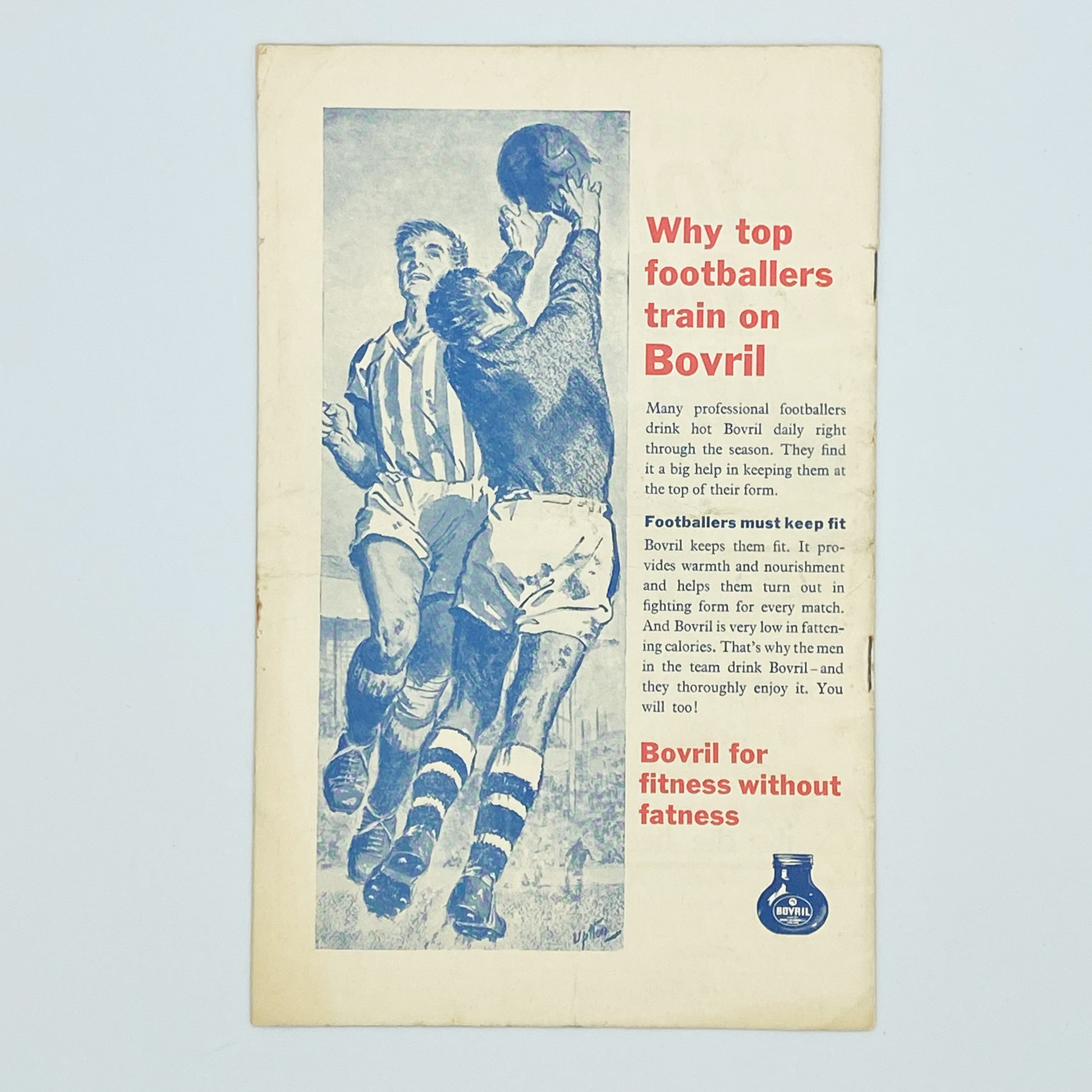 England vs Wales Programme (21 November, 1962)
