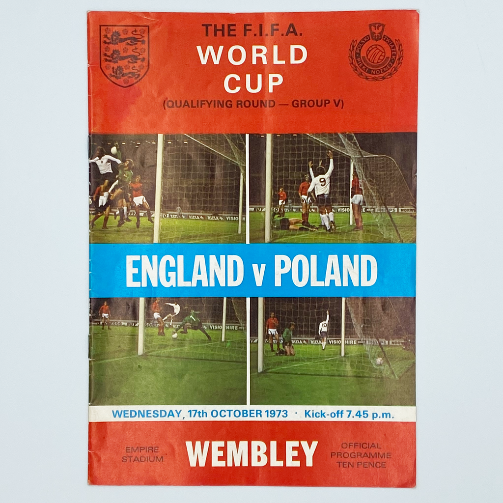 England vs Poland Programme (17 October, 1973)